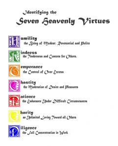 The Seven Heavenly Virtues – Do You See Them?